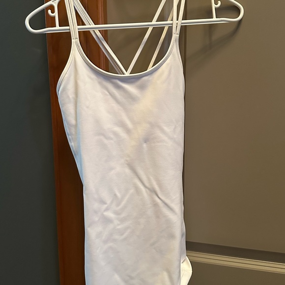 lulu lemon ladies cream coloured tank size small - Picture 2 of 2